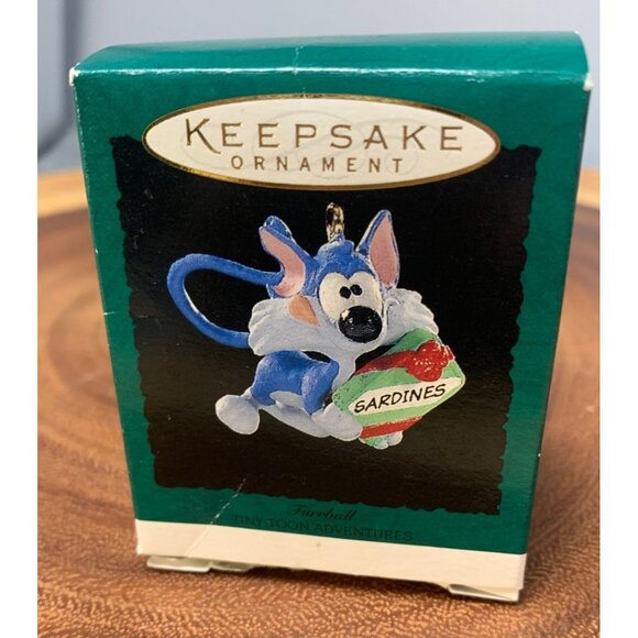 Furrball Tiny Toon Adventures Keepsake Ornament 1995 Hallmark Handcrafted Holida - Picture 4 of 6